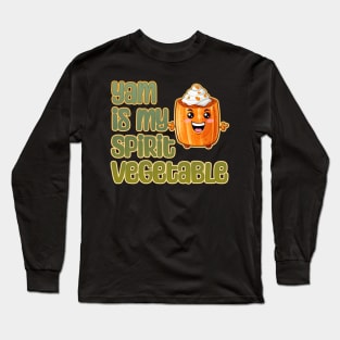 Yam is my Spirit Vegetable Long Sleeve T-Shirt